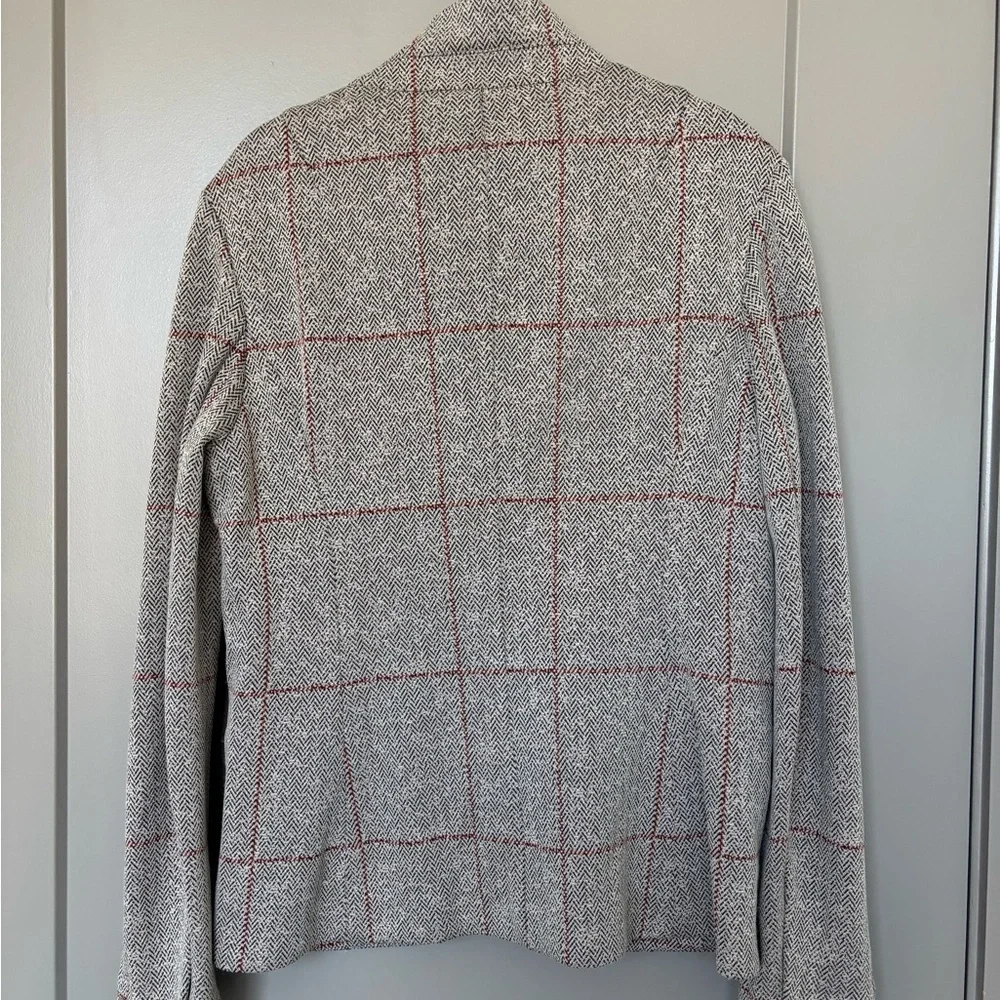 Rag & Bone Gray and Red Checkered Blazer - Picture 4 of 4